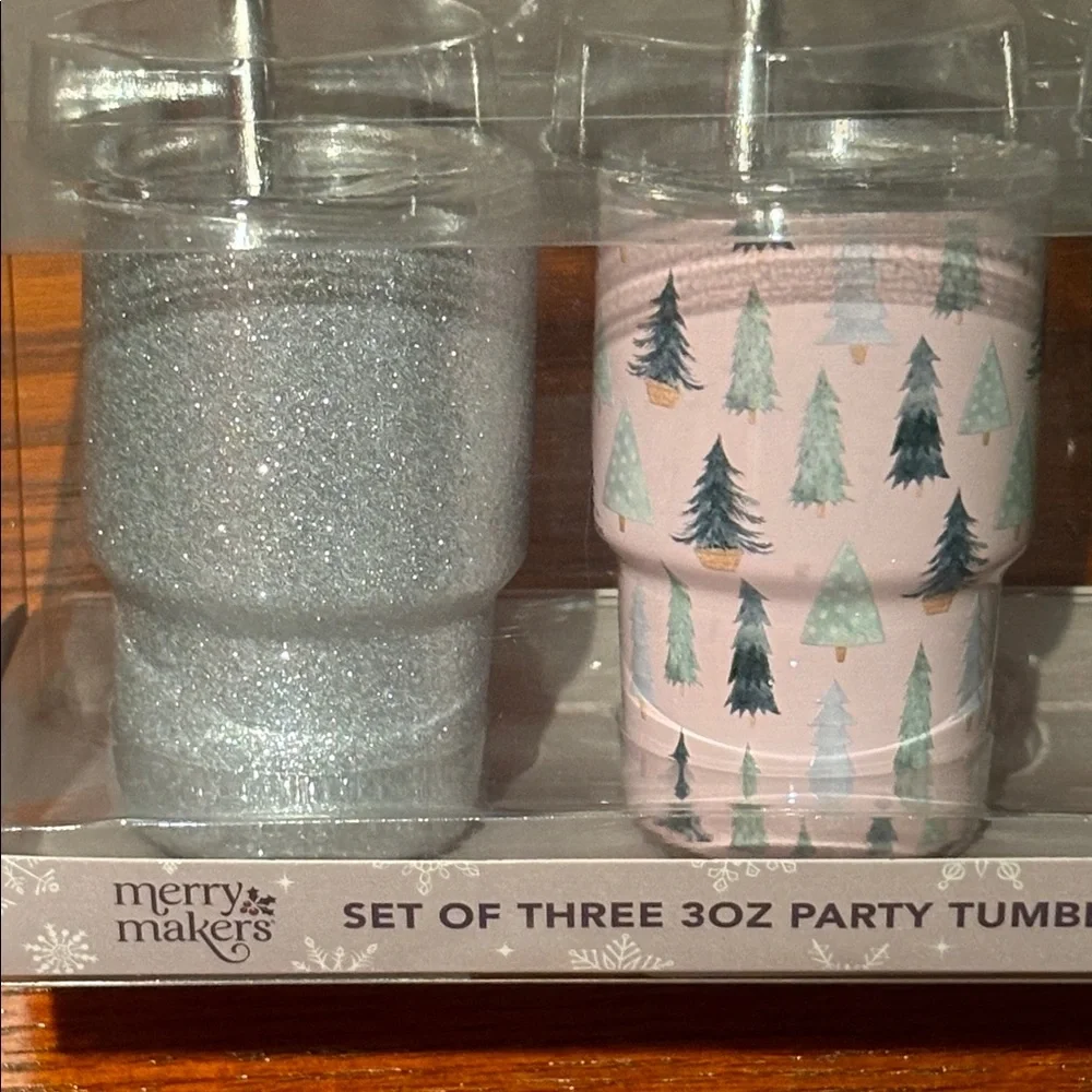 Mini Holiday Tumblers Set of 3